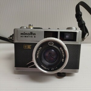 NA★1円〜 中古品 ミノルタ minolta Hi-MATIC E ROKKOR-QF 1:1.7 f=40mm フィルムカメラ 動作未確認 