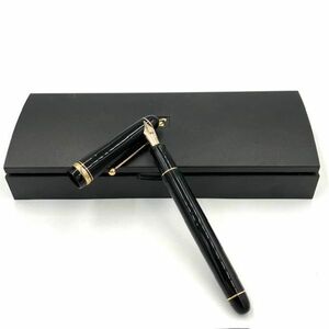 仙18 PILOT 万年筆 CUSTOM74 ペン先14K 585 5号 B 太字 箱付き パイロット カスタム74 ブラックカラー 筆記用具 文房具