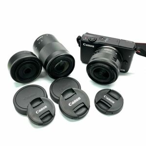 仙16 Canon EOS M10 デジタルカメラ /EF-M 22ｍｍ 1:2 STM /EM-M 55-200ｍｍ 1:4.5-6.3 /EF-M15-45ｍｍ 1:3.5-6.3レンズキット キャノン