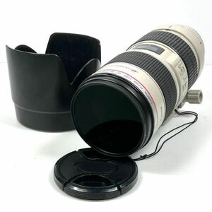 仙11【レンズ】Canon EF70-200mm F2.8L IS USM 望遠ズームレンズ EFレンズ カメラレンズ 白 キャノン レンズフード レンズキャップ