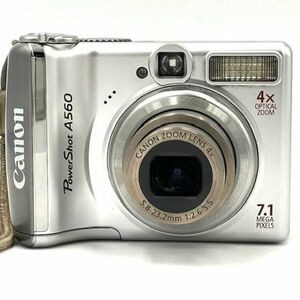 仙36 Canon PowerShot A560 デジカメ コンデジ デジタルカメラ コンパクトカメラ シルバーボディ キャノン パワーショット
