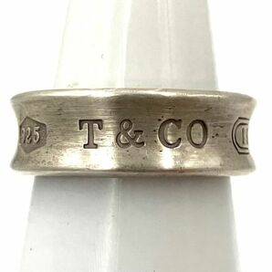 仙22＆35 TIFFANY&CO. 1837 ナロー リング SV925 10号 シルバーリング ティファニー 指輪 アクセサリーの画像1