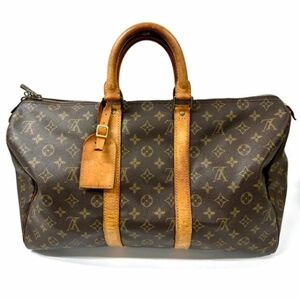 仙64 LOUIS VUITTON M41418 キーポル45 ボストンバック ルイ ヴィトン モノグラム ブラウン レディース