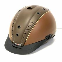 仙6 CASCO Mistrall 2 乗馬用ヘルメット ブラウンカラー 55-57cm 2018年製 カスコ ミストラル2 茶色 乗馬 馬術_画像1