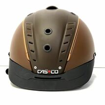 仙6 CASCO Mistrall 2 乗馬用ヘルメット ブラウンカラー 55-57cm 2018年製 カスコ ミストラル2 茶色 乗馬 馬術_画像2