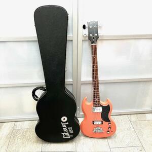 仙101 Gibson SG Bass ピンク ギブソン ベース 4弦 弦楽器 ハードケース付き