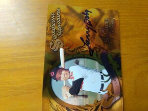 LARRY DOBY 1997DONRUSS SIGNATURE SERIES 1671/2000 直筆サインカード