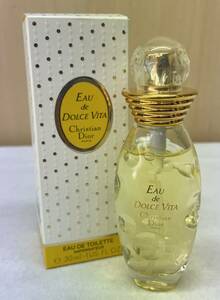 #376 開封品 Christian Dior/クリスチャンディオール Eau de DOLCE VITA オー ドゥ ドルチェ ヴィータ 30ml 残量多 香水