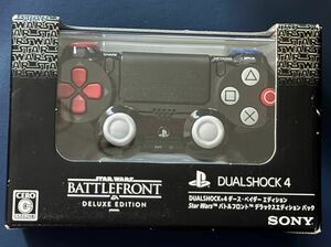 【新品未開封】PS4 ワイヤレスコントローラー（DUALSHOCK4） ダース・ベイダーエディション Star Wars バトルフロント デラックス 