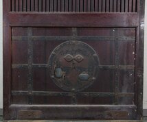 ☆蔵☆旧家初だし品　重厚な鉄金具付き　蔵戸　幅　約１１２．５ｃｍ　古民具　建具_画像3