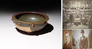 実業家コレクト放出　清時代　茶葉末窯碗　幅約11cm　(検)茶碗 唐物 中国美術 古玩 古美術