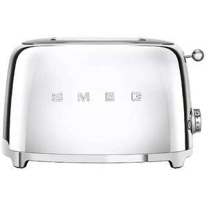 新品■スメッグ SMEG TSF01SSJP トースター 2枚焼き 980W 自動ポップアップ 焼き色調整ダイヤル搭載 クローム