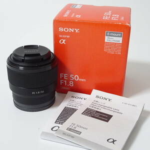 SONY ソニー FE50mm/F1.8 カメラレンズ 動作未確認【60サイズ/同梱不可/大阪発送】【2458834/102/mrrz】