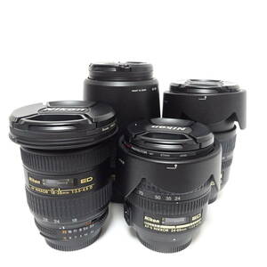 Nikon 18-70mm 70-300mm 24-85mm 18-35mm カメラレンズ 4個おまとめセット 動作未確認【80サイズ/同梱不可/大阪発送】【2437948/281/mrrz】