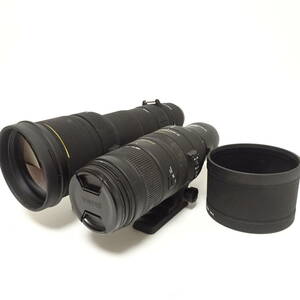 SIGMA 120-400mm 1:4.5-5.6 500mm 1:4.5 カメラレンズ 2個おまとめセット 動作未確認【100サイズ/同梱不可/大阪発送】【2474153/299/mrrz】