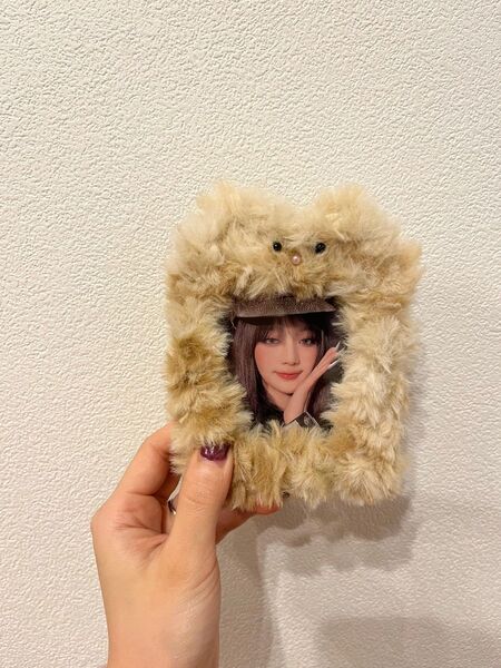 毛糸 編み物 茶色のねこ トレカケース カードケース