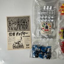 同梱不可■BANDAI/旧バンダイ 飾り台付 忍者キャプター 風忍・金忍・華忍・火忍・水忍・土忍・雷忍 プラモデル_画像4