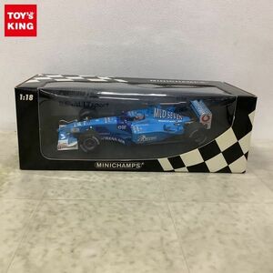 1円〜 ミニチャンプス 1/18 Benetton Renault Sport B201 J.Button marconi #8