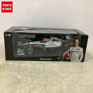 1円〜 ミニチャンプス 1/18 Mercedes GP Petronas M.Schumacher Showcar 2010