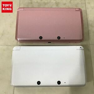 1円〜 動作確認/初期化済 箱無 ニンテンドー3DS CTR-001 アイスホワイト ミスティピンク