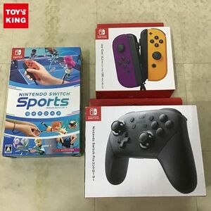 1円〜 Nintendo Switch スポーツ Joy-Con ネオンパープルL ネオンオレンジR 他