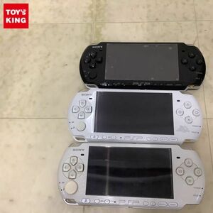 1円〜 動作確認/初期化済/箱無 PlayStation Portable 本体 PSP-3000 ピアノ・ブラック、パール・ホワイト他