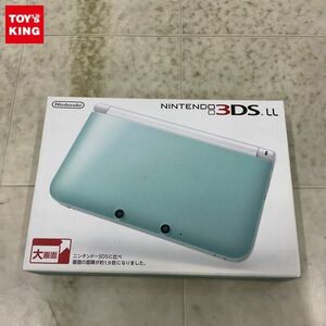 1円〜 欠品 動作確認/初期化済 ニンテンドー3DS LL SPR-001(JPN) 本体 ミント×ホワイト