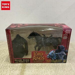 1円〜 未開封 TOY BIZ ロード・オブ・ザ・リング フェローシップ リングレイス&ホース デラックスホース&ライダーセット