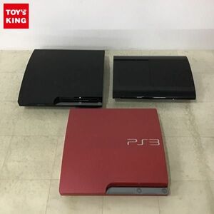 1円〜 初期化済 箱無 PlayStation3 本体 CECH-2100B、CECH-4000C、CECH-3000B レッド