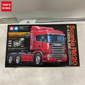 1円〜 同梱不可□ タミヤ 1/14 電動RCビッグトラック トレーラーヘッド スカニアR620 6×4 ハイライン フルオペレーションセット