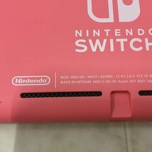 1円〜 動作確認/初期化済 箱無 Nintendo Switch Lite HDH-001 本体 コーラル、ケース_画像4