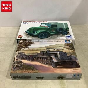 1円〜 トランペッター 1/72 18tハーフトラック&Sd.Ah.116トレーラー BRONCO 1/35 露ガズGAZ-69軍用乗用車