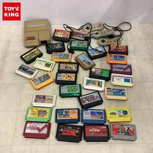 1円〜 訳あり ニューファミコン 本体 ソフト スーパーマリオブラザーズ、たけしの挑戦状 等