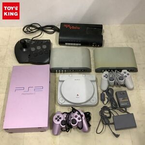 1円〜 訳あり PS2 SCPH-50000 サクラピンク PS one SCPH-100 コントローラー コナミ ゲームセレクター 他