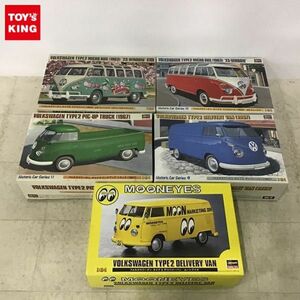 1円〜 ハセガワ 1/24 フォルクスワーゲン タイプ2 マイクロバス1963 23ウィンドウ スペシャルペイント 他