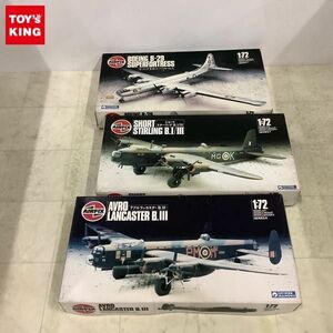 1円〜 グンゼ産業 1/72 ボーイングB-29 スーパーフォートレス、アブロ ランカスター B.III、ショート スターリング B.1/III