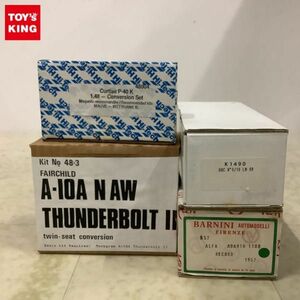 1円〜 Hi-Tech 1/48 カーチスP-40K コンバージョンセット、BARNINI 1/43 アルファ アバルト 1100 レコード 1957他 ガレージキット