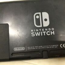 1円〜 動作確認/初期化済 箱無 Nintendo Switch HAC-001 本体 Joy-Con ブルー ネオンイエロー ACアダプター_画像6