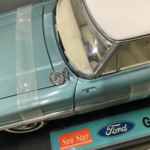 1円〜 破損 サンスター 1/18 フォード ギャラクシー 500 1964 ブルー_画像7