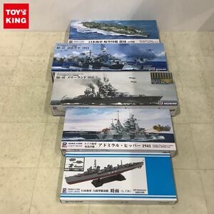 1円〜 ピットロード 1/700 ドイツ 海軍 重巡洋艦 アドミラル・ヒッパー 1941 日本海軍 駆逐艦 時雨 他