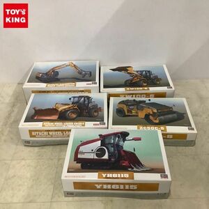 1円〜 ハセガワ 1/35 ヤンマー コンバイン 日立建機 コンバインド振動ローラ 他