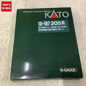 1円〜 動作確認済 KATO Nゲージ 10-187 205系 直流通勤形電車 埼京線色 基本セット