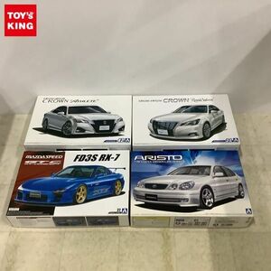 1円〜 アオシマ 1/24 トヨタ GRS210/AWS210 クラウン ロイヤルサルーンG ’15、JZS161 アリストV300 ベルテックスエディション後期型 等