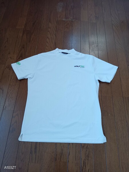 【中古品】GDO ORIGINAL　gdoオリジナル　スポーツウェア　半袖Тシャツ　速乾性素材　ホワイト　白　メンズ　サイズ　Ｌ