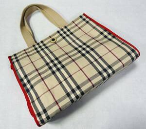 Φ BURBERRY バーバリー トートバッグ キャンバス ベージュ系 / 257132 / 22-9