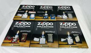  ◎ ZIPPO COLLECTION ジッポーコレクション 80th Anniversary アニバーサリー 箱入 6点セット デアゴスティーニ【未使用品/258508/214-63