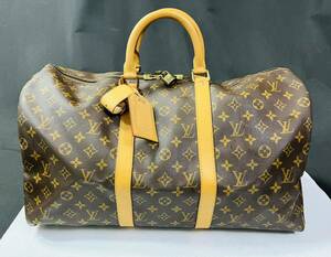 ◎【美品】LOUIS VUITTON ルイ・ヴィトン モノグラム キーポル 45 ボストンバッグ カナデ キー付き M41428 / 259056 / 221-2