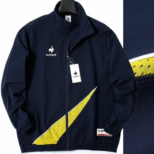 新品 秋冬 ルコック ゴルフにお勧め 撥水 フルジップ ジャケット O 紺 le coq sportif GOLF 異素材切替 スポーツ ウェア ◆CN1786B