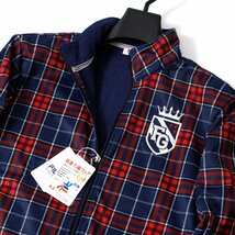 新品 秋冬 FILA GOLF フィラ ゴルフ 裏フリース ジャケット ブルゾン L 赤 3層ボンディング グレンチェック ゴルフウェア メンズ ◆CI1706A_画像4