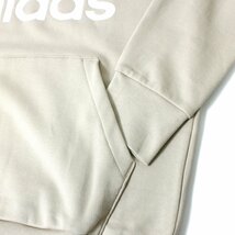 新品 アディダス フレンチテリー パーカー L adidas プルオーバー スウェット ビッグロゴ ロゴ刺繍 メンズ 秋冬 ◆CN1858A_画像5